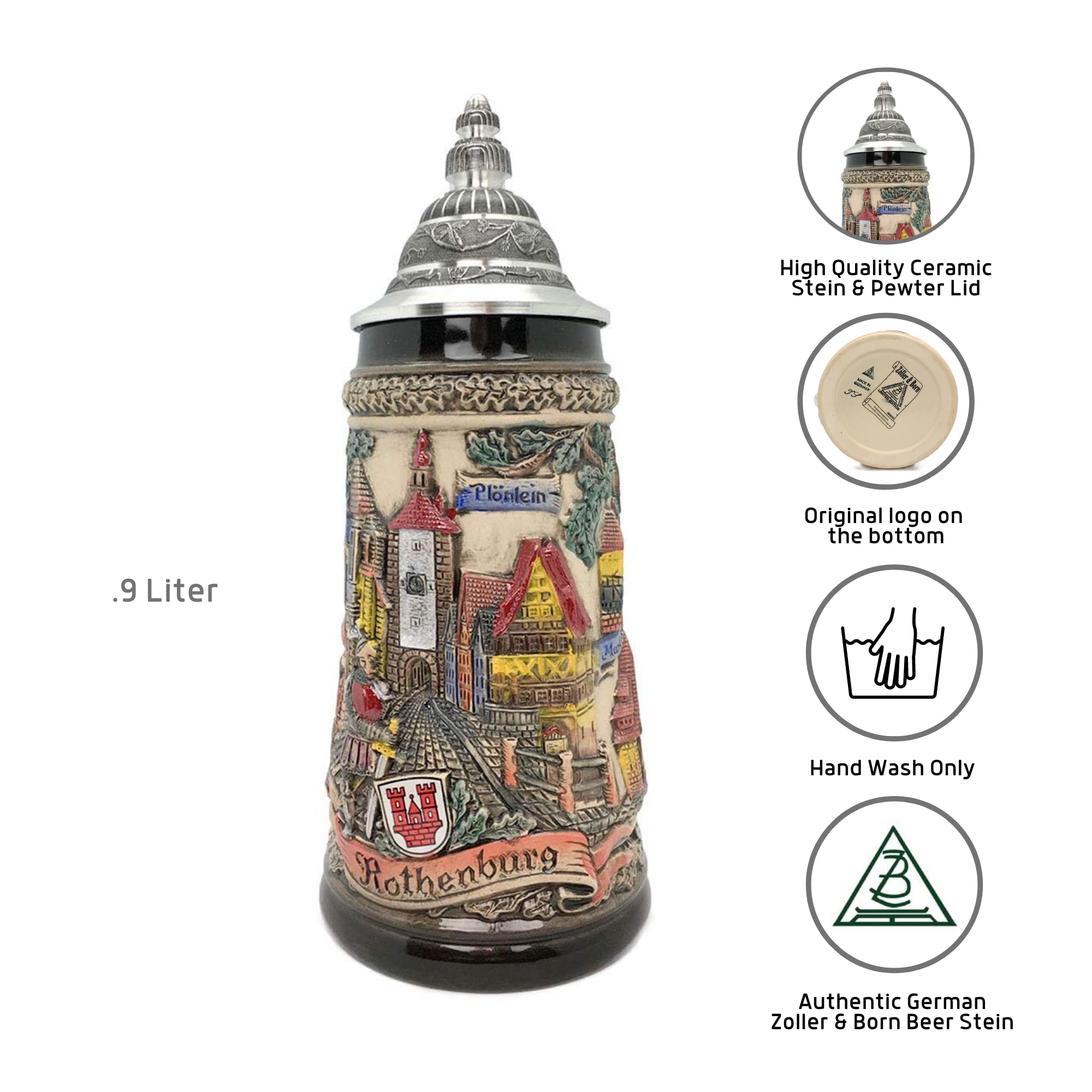 Amazon.co.jp: Rothenburg Panorama .9リットル Zoller & Born マグ